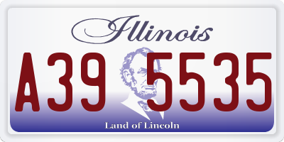 IL license plate A395535