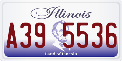 IL license plate A395536