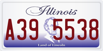 IL license plate A395538