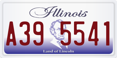 IL license plate A395541
