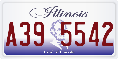 IL license plate A395542