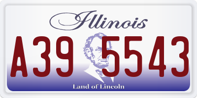IL license plate A395543