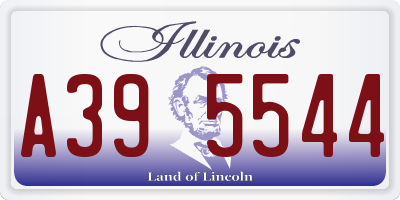 IL license plate A395544