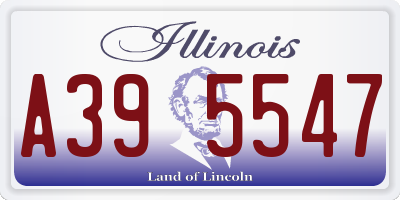 IL license plate A395547