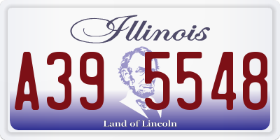 IL license plate A395548