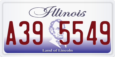 IL license plate A395549