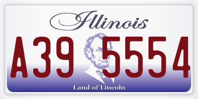 IL license plate A395554