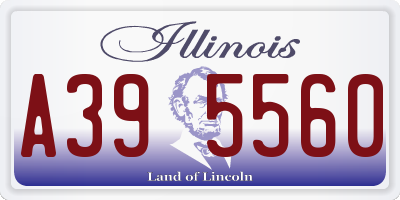 IL license plate A395560