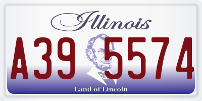 IL license plate A395574