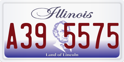 IL license plate A395575