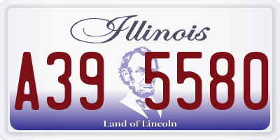 IL license plate A395580