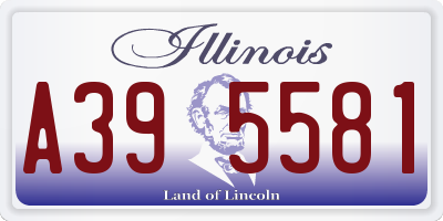 IL license plate A395581