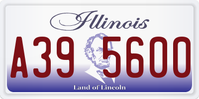 IL license plate A395600