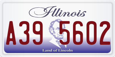 IL license plate A395602
