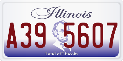 IL license plate A395607