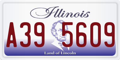 IL license plate A395609