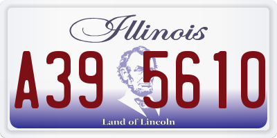 IL license plate A395610