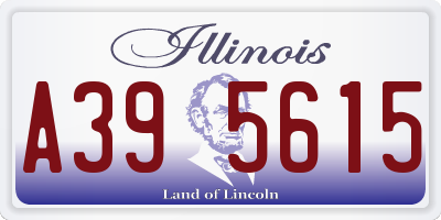 IL license plate A395615