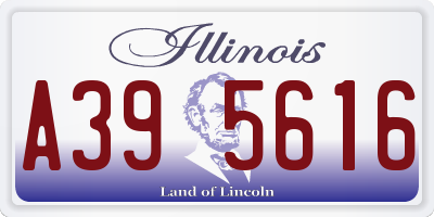 IL license plate A395616