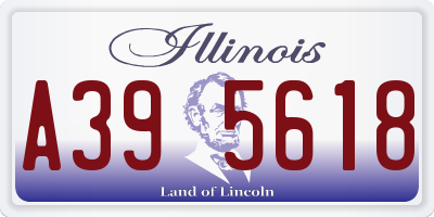 IL license plate A395618