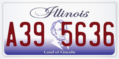 IL license plate A395636