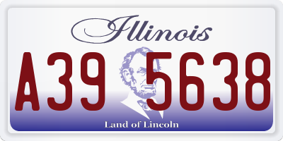 IL license plate A395638