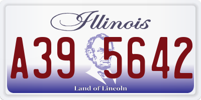 IL license plate A395642