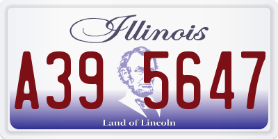 IL license plate A395647