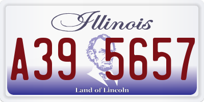 IL license plate A395657