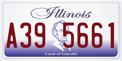 IL license plate A395661
