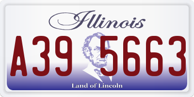 IL license plate A395663