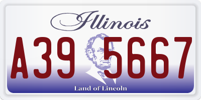 IL license plate A395667