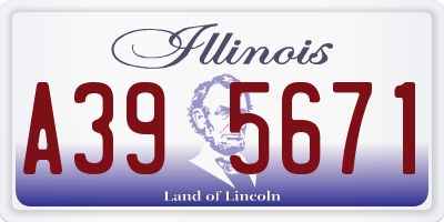 IL license plate A395671