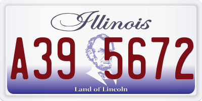 IL license plate A395672