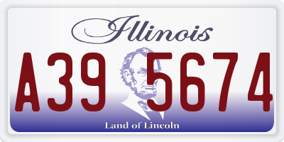 IL license plate A395674
