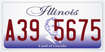 IL license plate A395675