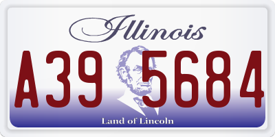IL license plate A395684