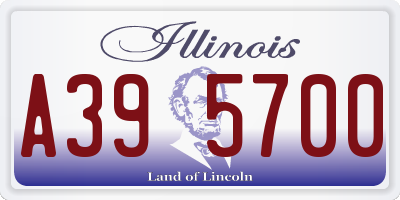 IL license plate A395700