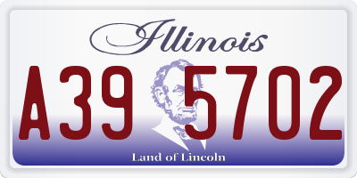 IL license plate A395702