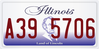 IL license plate A395706