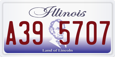 IL license plate A395707