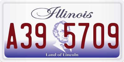 IL license plate A395709
