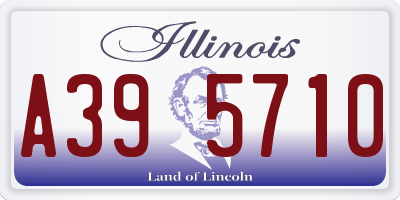 IL license plate A395710