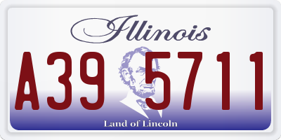 IL license plate A395711