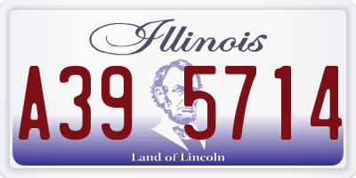 IL license plate A395714