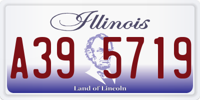 IL license plate A395719