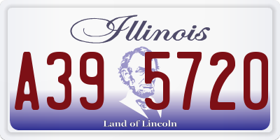 IL license plate A395720