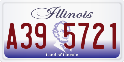 IL license plate A395721