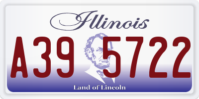 IL license plate A395722