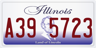 IL license plate A395723